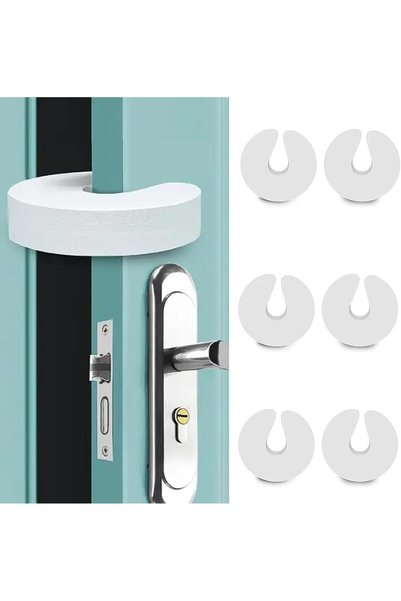Generic 6 Pack Child Safety Door Guard, Soft Durable Foam Door Stopper, Preve...
