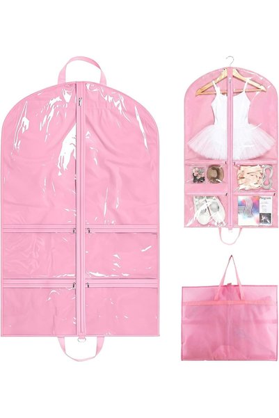 Generic Dance Garment Bag 40 Inch Hanging Clothes Organizer, Waterproof Folda...