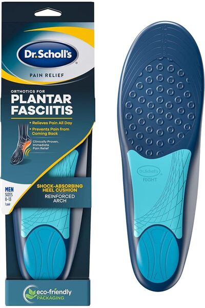 Dr. Scholl's علاج التهاب اللفافة الأخمصية لتخفيف الألم طوال اليوم للرجال
