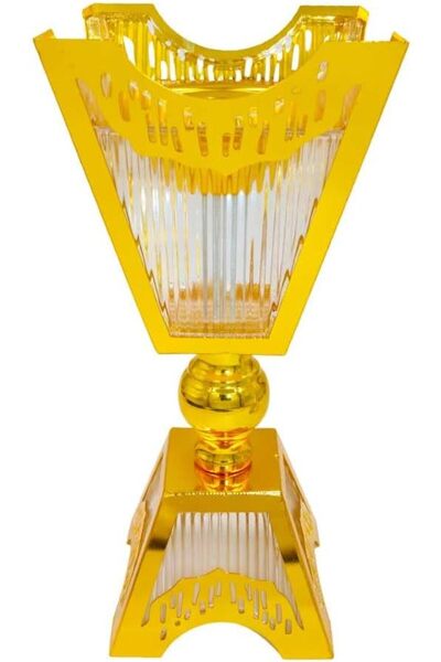 Generic Luxurious Glass Bakhoor Burner – Traditional Arabian Mabkhara, Charco...