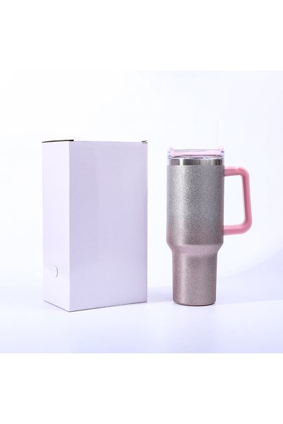Generic 40oz Insulated Tumbler with Handle, Powder-Coated Double Wall Vacuum ...