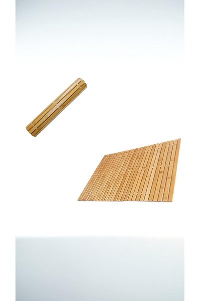 Generic Nature Bamboo Bath Mat - Non-Slip, Foldable Bamboo Bathroom Mat for B...