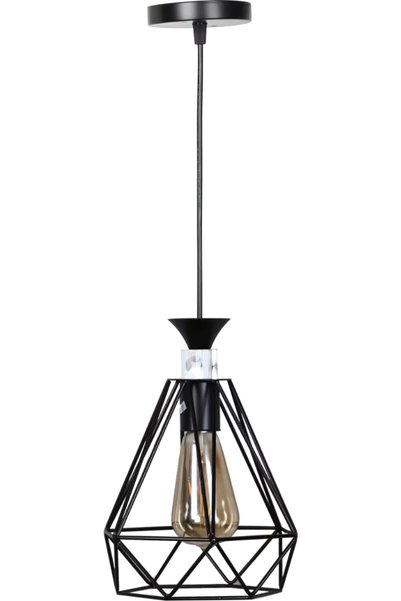 Generic Brand Modern Black Single Light Fixture 1*E27