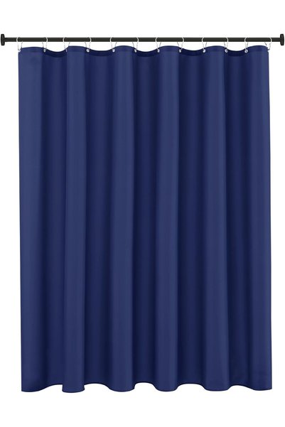 Generic Fabric Shower Curtain Liner 72x72 Inch-Navy Standard Size Shower Liners