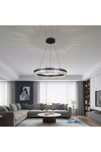 Generic Brand Modern Black Lighting Fixture, 3 Lights, 105 Watts, 800 Mm.