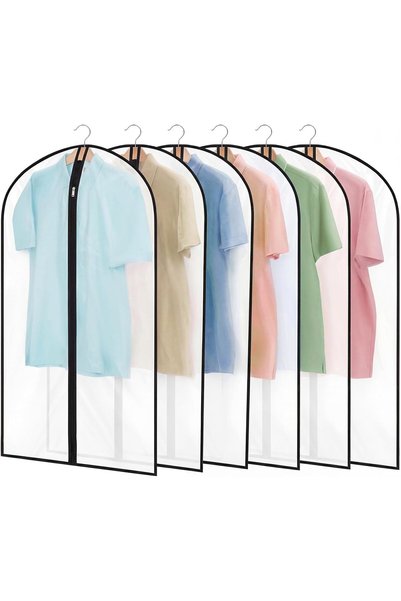 Generic Garment Bags,6 pack 60×150cm dress bags for gowns, Waterproof Dustpro...
