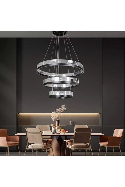 Generic Brand Modern Black Lighting Fixture, 3 Lights, 250 Watts.