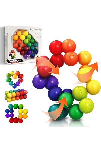 Generic Sensory Fidget Toys, Autism Rainbow Puzzle Ball Toddler Toys Autistic...