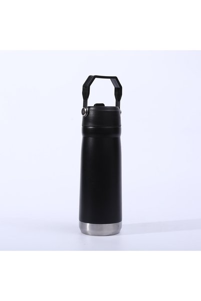 Generic 304 Stainless Steel Insulated Straw Bottle with Handle, Large Capacit...