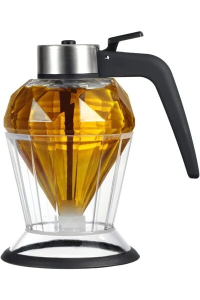 Generic Honey Dispenser, Syrup Dispenser with Storage Stand, 8 Ounces Diamond...