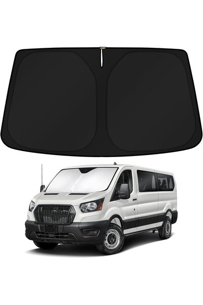 Generic Windshield Sun Shade for 2024 2025 2026 Ford Transit 350 Accessories ...