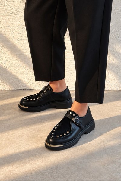 nope21shoess Palermo Black Genuine Leather