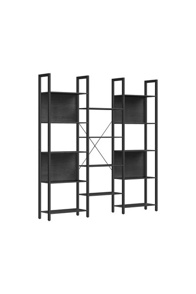 Talis Black Bookcase 158x24x164.6 cm