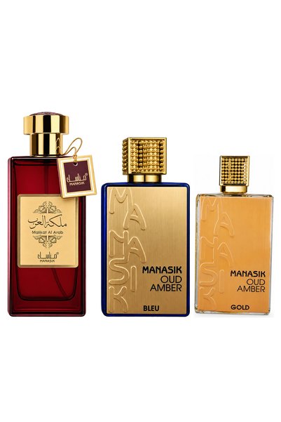 MANASIK Set 3 parfumuri Manasik, Malikat al Arab + Oud Amber Bleu + Oud Amber...