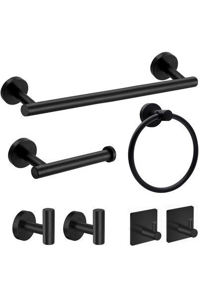 Generic Bathroom Hardware Set Towel Bar 7PCS – Upgraded Bathroom Hardware Acc...