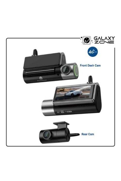 PHONE PLANET كاميرا سيارة ذكية PP-DC06 – تسجيل بدقة 4K، بث مباشر عبر 4G، رؤية...