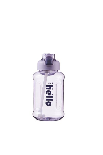 Generic Portable Plastic Straw Water Bottle, Large Capacity Leak-Proof BPA-Fr...