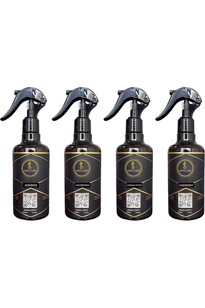 SCENTA FLORA Aroma Spritz Combo (300ml x 4) | Ready-to-Use Oil-Based Air Fres...