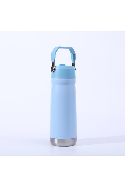 Generic 304 Stainless Steel Insulated Straw Bottle with Handle, Large Capacit...