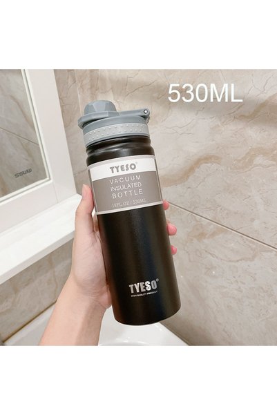 Choice 530ML Black 530ML Tyeso Thermal Water Bottle Stainless Steel Coffee Th...
