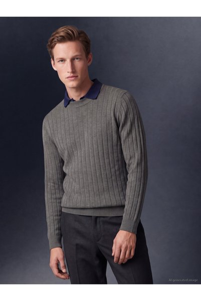 LC Waikiki Half Fisherman Roba Collar Men's Knitwear Sweater for Style Enthus...
