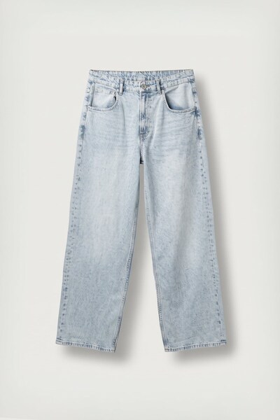 ablukaonline Erkek Old School Baggy Fit Jean Pantolon Açık Mavi