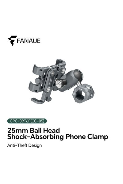 Choice CPC-09T6F(CC-05) FANAUE Motorcycle Bike Phone Holder Mount Aluminum Al...