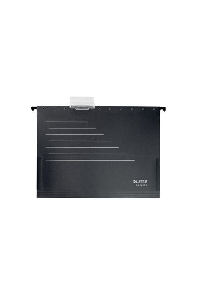 Leitz Suspendable file with black gusset ALPHA RECYCLE