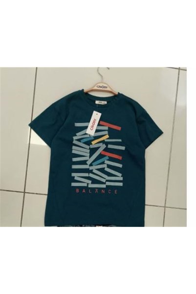 Çikoby Boy's T-Shirt Petrol Color Petrol