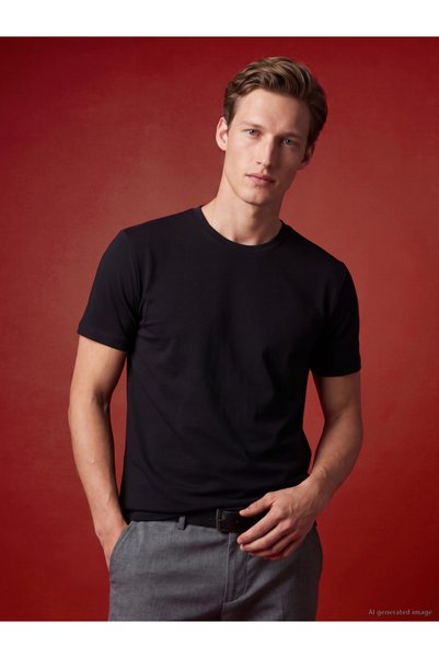 LC Waikiki Zero Roba Collar Interlock Men's T-Shirt from Uzg Store for Style ...