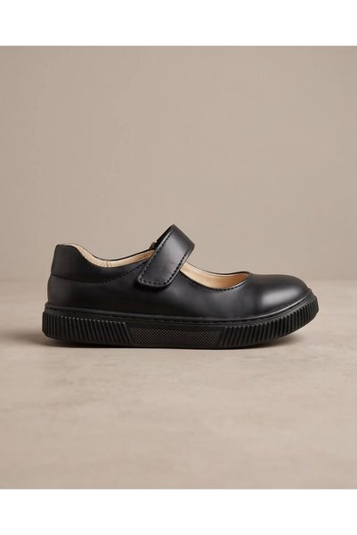 AKTAŞ ORTOPEDİ GIRLS BLACK MATTE INSIDE LEATHER LINING NON-SLIP SOLE ORTHOPED...
