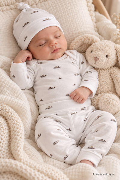 MAMA PADRE Nutria Yenidoğan Mini Set - 3 Parça 0-3 Ay Bebek Hediye Seti
