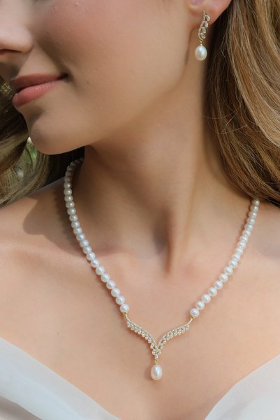 İlkin Gerçek Doğal İnci Set – ST026