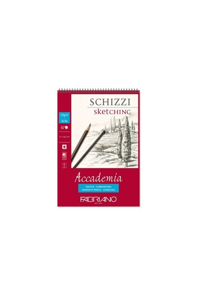 Fabriano Accademia Schizzi drawing pad, A4, with spiral, Fabriano