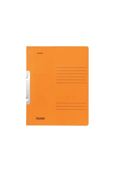 Falken Colored cardboard file with 1/1 fasteners, A4, 250 g/m², orange