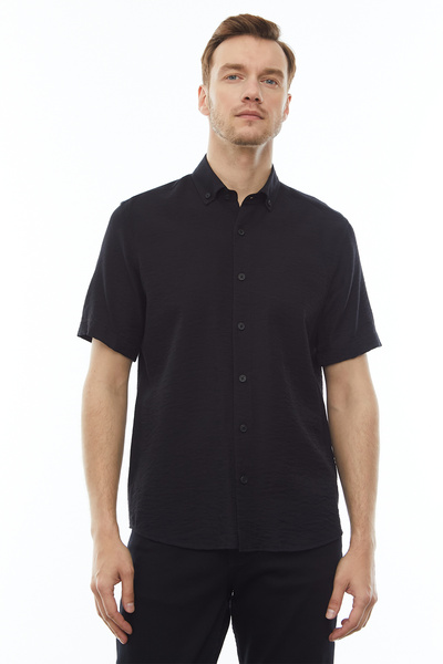 PAULMARK MEN'S SHORT-SLEEVE LOOSE SLIM SHIRT KSD4543