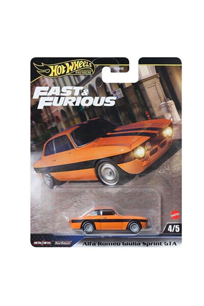 HOT WHEELS Fast Furious Premium Alfa Romeo Giulia Sprint Gta Jbm04