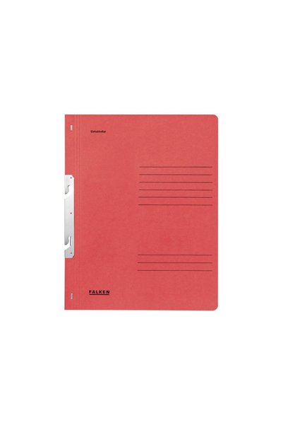 Falken Colored cardboard file with 1/1 fasteners, A4, 250 g/m², red