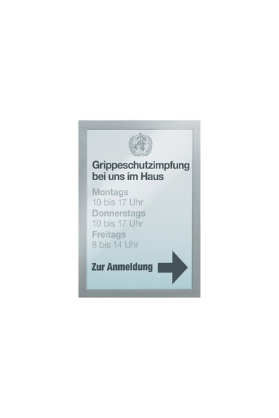 Durable Magnetic frame A4 Duraframe silver