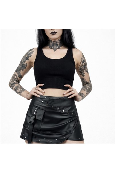 KOZMOSIZE Kozmo Skirt Suni Deri