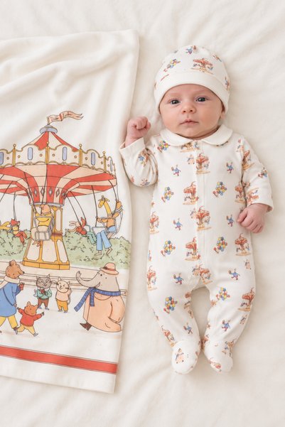 Naka Concept Masal Panayırı Storybook Fair Blanket Set for Newborns Leaving t...