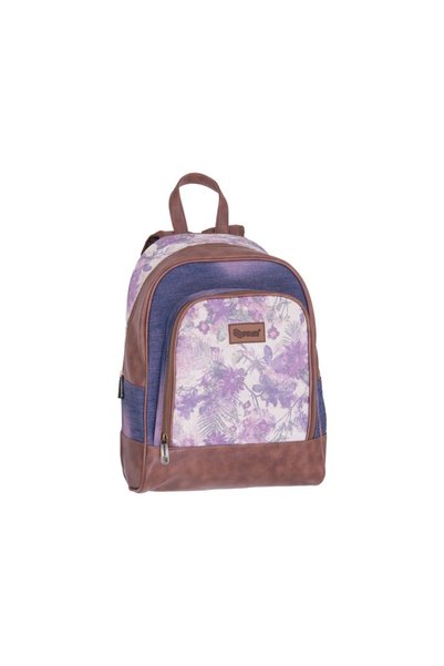PULSE Geantă de umăr cu imprimeu floral din denim