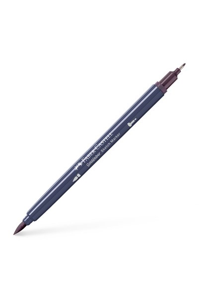 Faber Castell Marker pentru schițe cu 2 vârfuri, Mov prăfuit 347, GOLDFABER F...