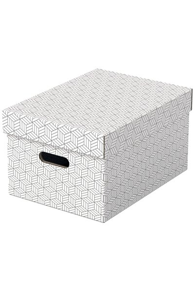 Esselte ΚΟΥΤΙ ΑΠΟΘΗΚΕΥΣΗΣ ΜΕ ΚΑΠΑΚΙ 36 x 26 x 20 εκ. ΛΕΥΚΟ ΑΝΑΚΥΚΛΩΜΕΝΟ FSC Σ...