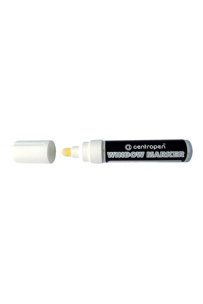 CENTROPEN White Liquid Chalk Marker 2-15mm Round Tip 9121