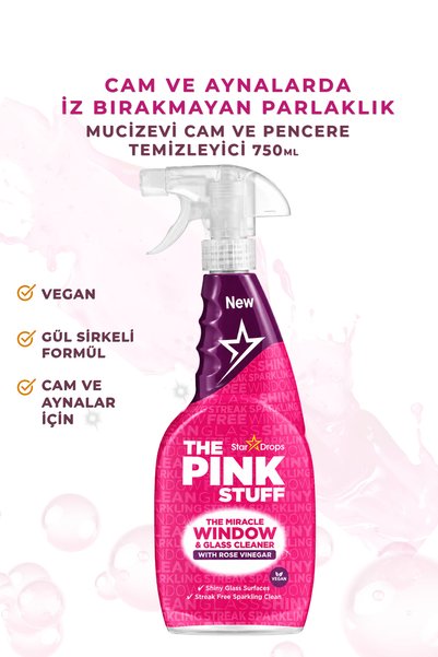 ThePinkStuff Mucizevi Vinegar Cam Temizleyici 750ml