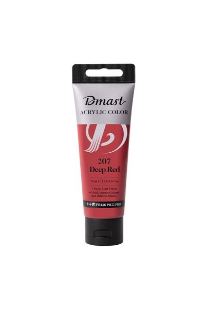 DMAST PROFESSIONAL ACRYLIC COLORS 75ML INTENSE RED 207 BY PEBEO