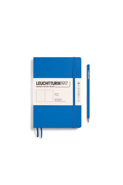 Leuchtturm Caiet A5 cu copertă flexibilă din vellum, albastru ciel