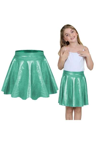 ERDEM KIDS Metalik Parlak Işıltılı şortlu kloş parti, gösteri, etkinlik, bayr...
