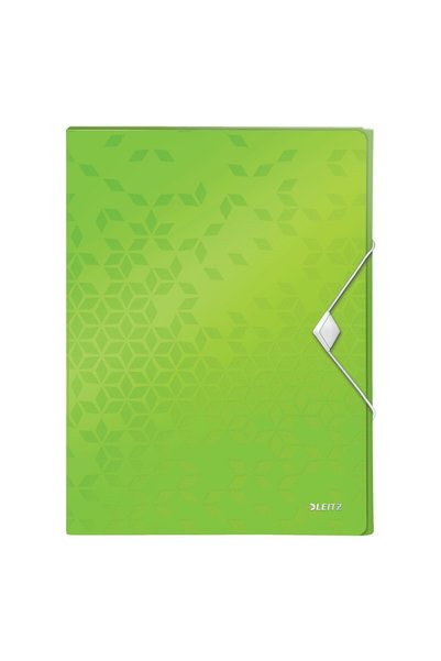 Leitz Plastic folder with gusset 30mm green WOW